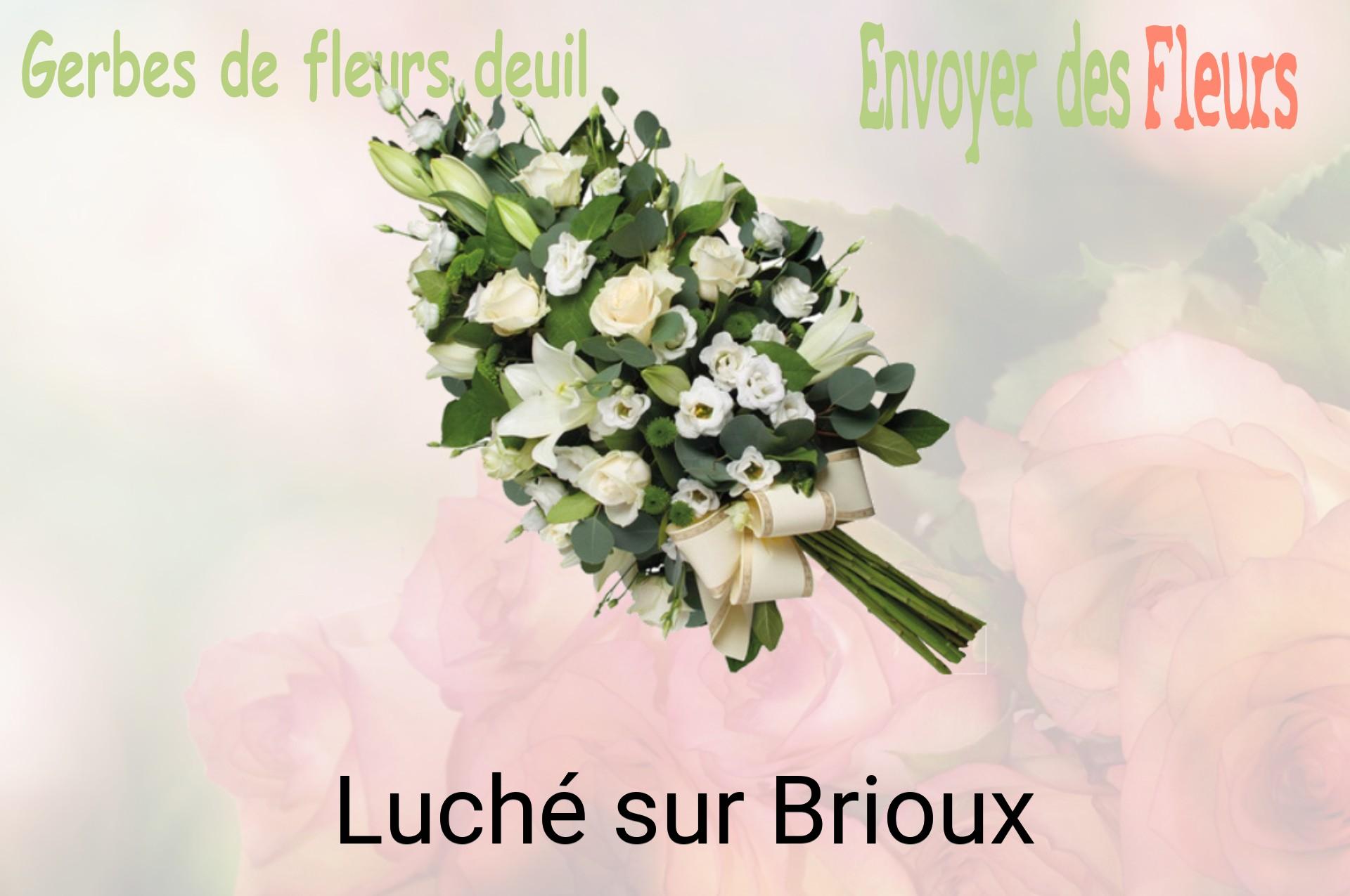 Gerbe de fleurs de deuil livrée à Luché-sur-Brioux